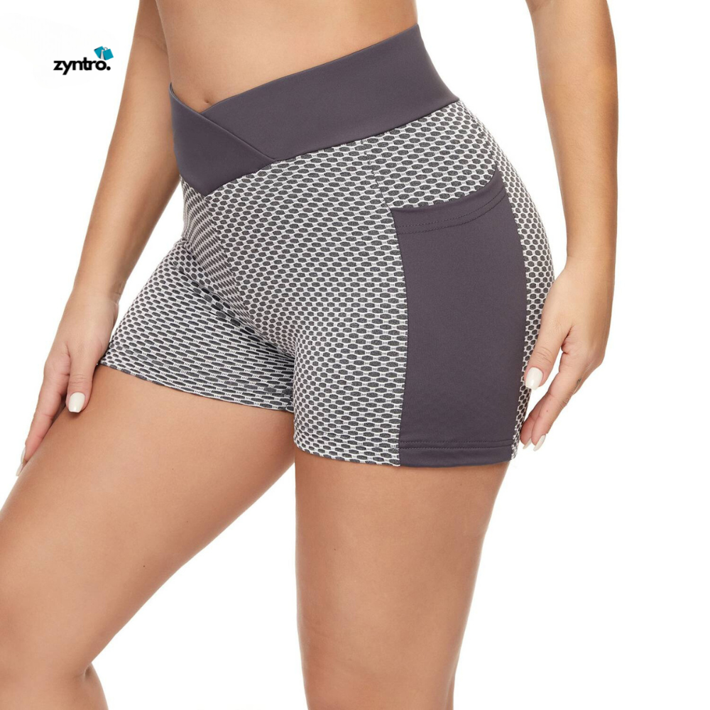 FlexEase™| Ademend Hoge Taille Shorts voor Dames - Liftend en Comfortabel