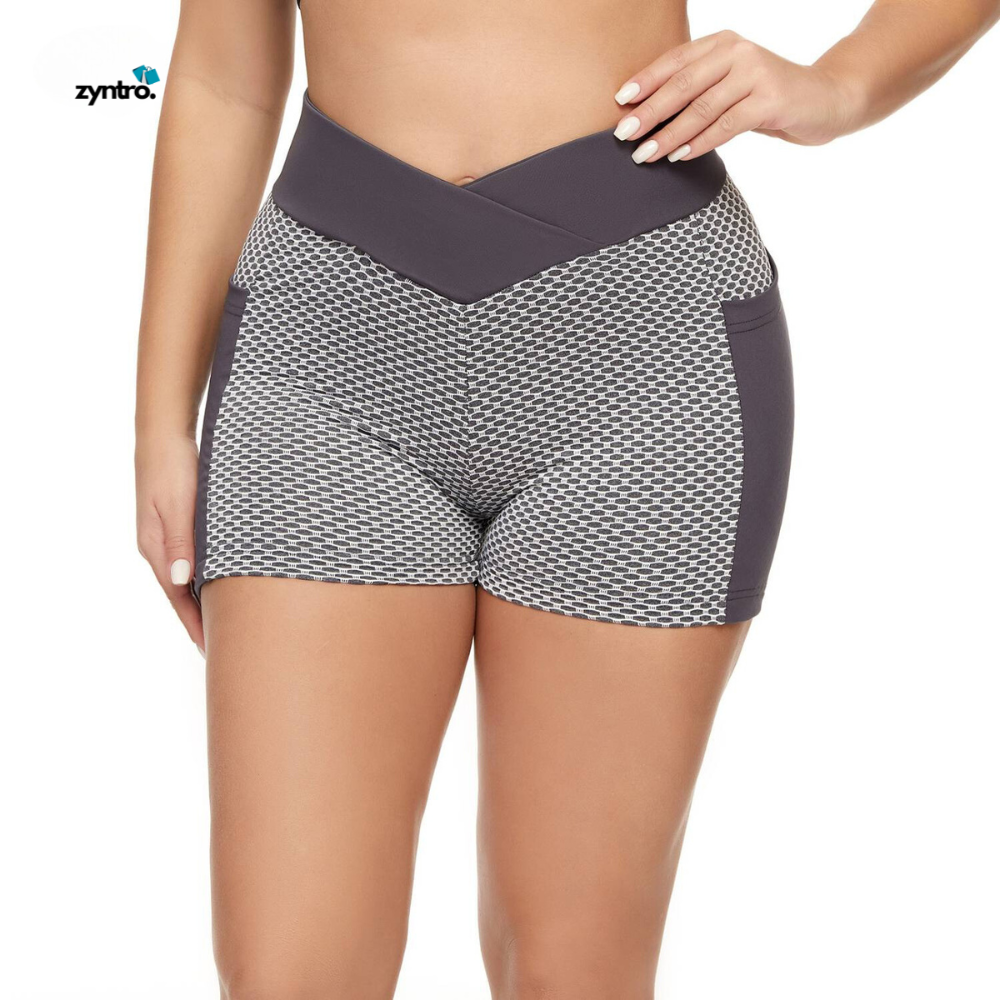 FlexEase™| Ademend Hoge Taille Shorts voor Dames - Liftend en Comfortabel