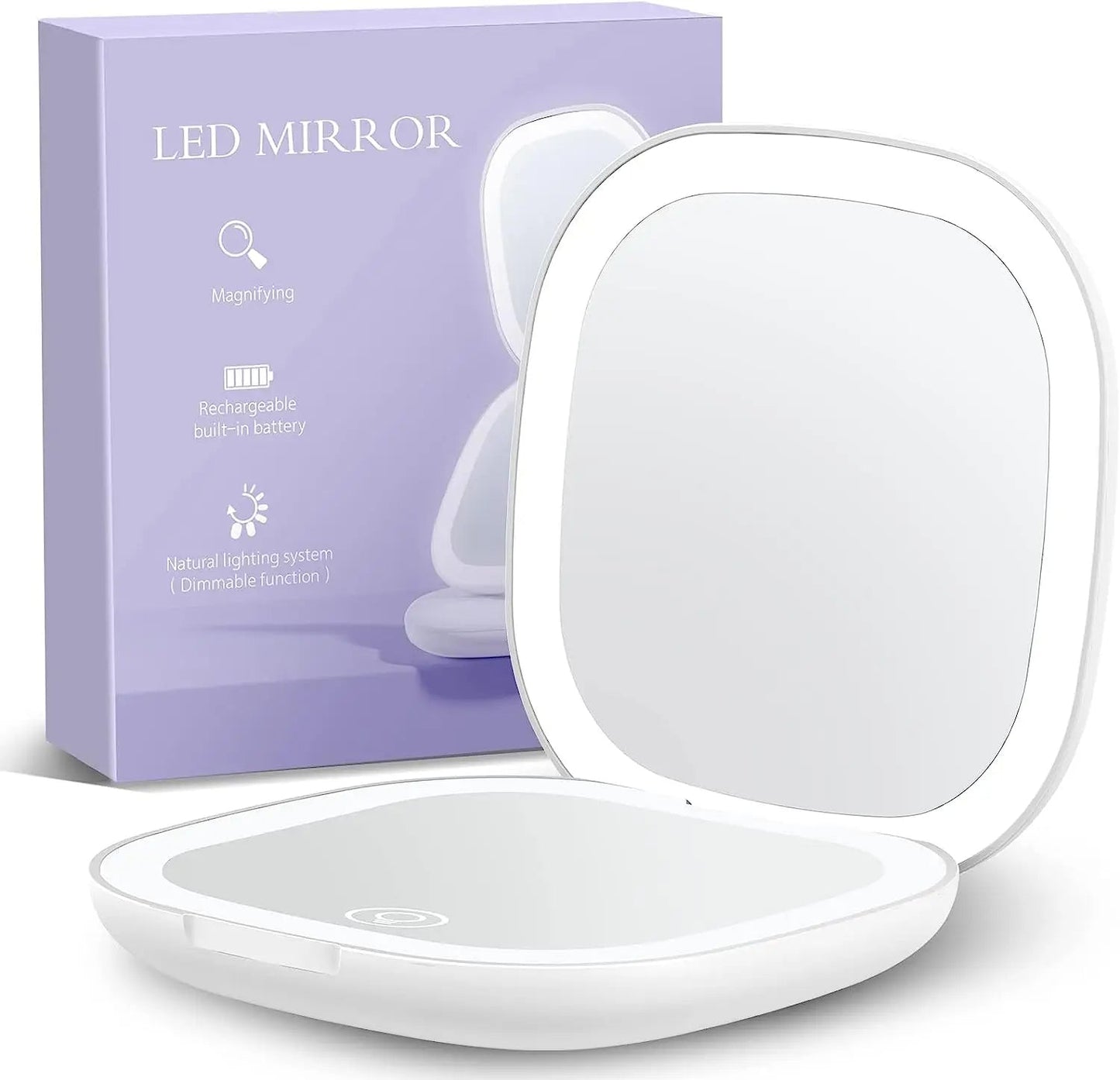 GlowMirror l Make-up Spiegel met LED-verlichting