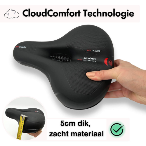 CozyCycle Pro | Schokbreker fietszadel