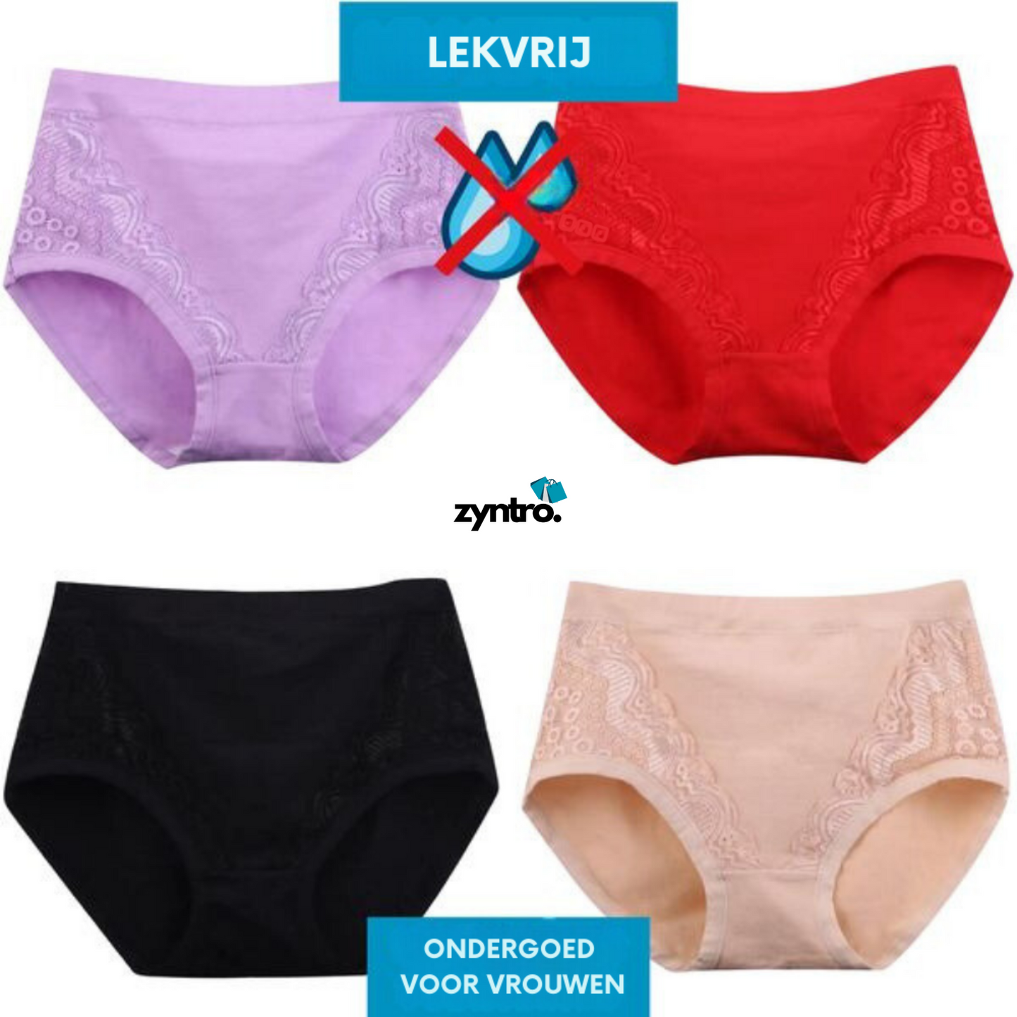 LeakProof™ | Ultiem lekvrij ondergoed (5+5 GRATIS)