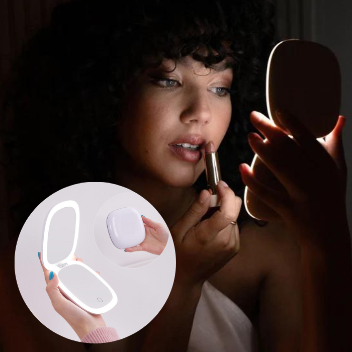 GlowMirror l Make-up Spiegel met LED-verlichting