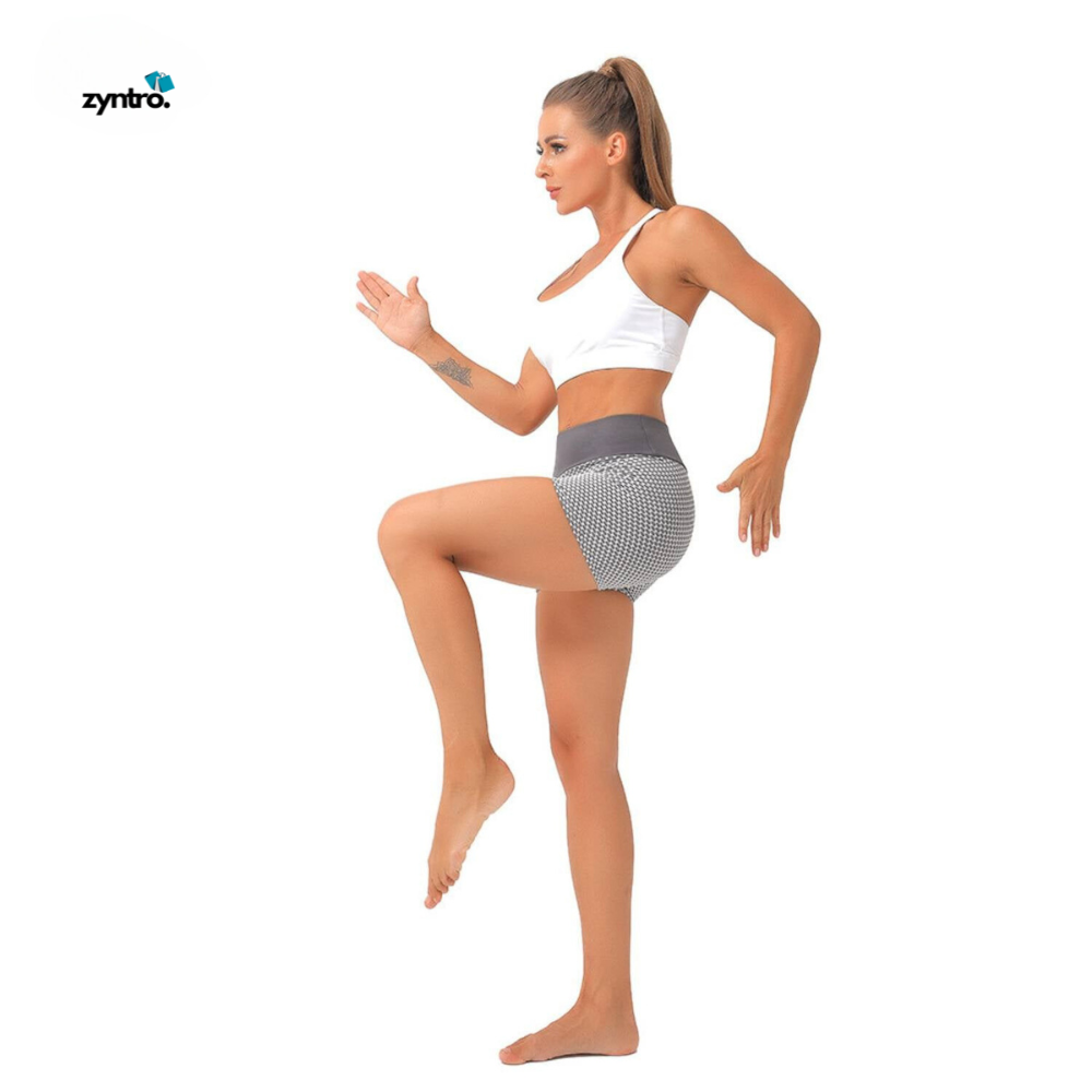FlexEase™| Ademend Hoge Taille Shorts voor Dames - Liftend en Comfortabel