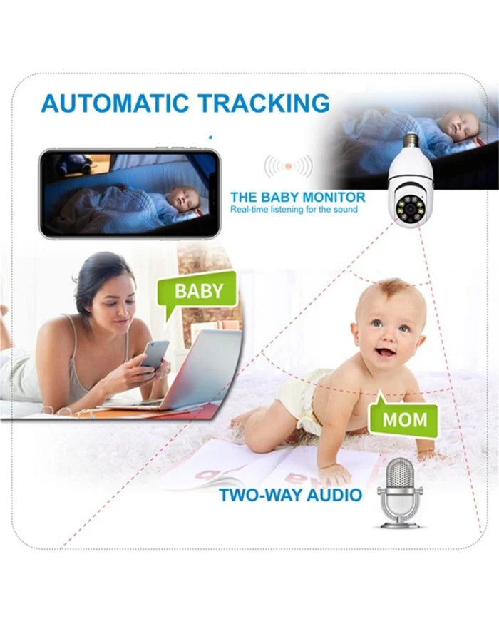 SmartGuard - Draadloze Wifi Lichtbol Beveiligingscamera -  VANDAAG GRATIS 32 GB SD KAART!