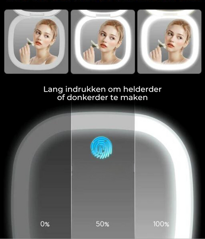 GlowMirror l Make-up Spiegel met LED-verlichting