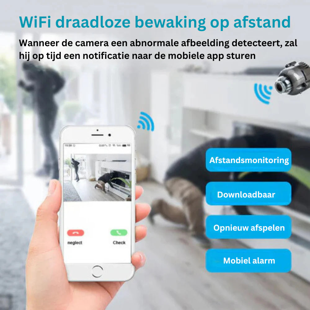 SneakCam - Draadloze Wifi Camera | Voor ultieme huisbeveiliging!