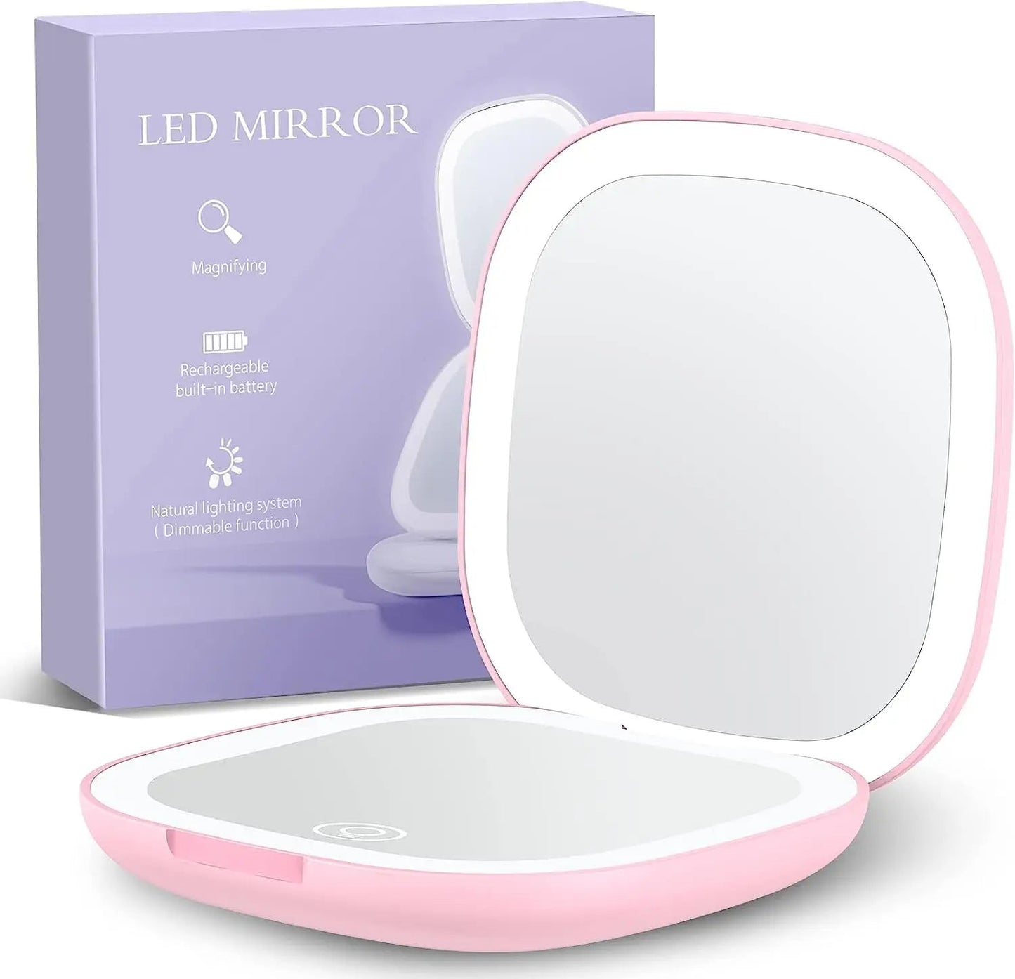 GlowMirror l Make-up Spiegel met LED-verlichting